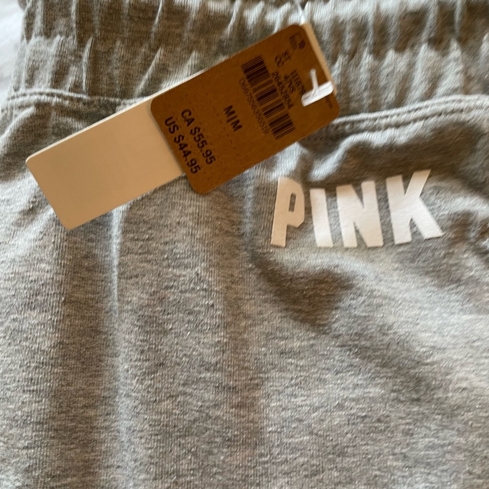VS PINK NWT GRAY HIGH WAIST JOGGERS - Picture 3 of 8